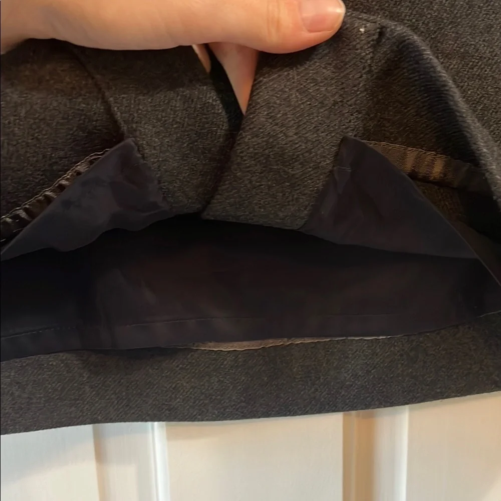 J. Crew No. 2 Pencil Gray Black Knee-Length Wool Skirt - Size 4